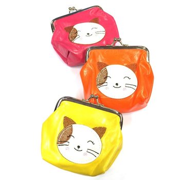Carteira (Infantil) Mix Cores Gatinho (6 un)