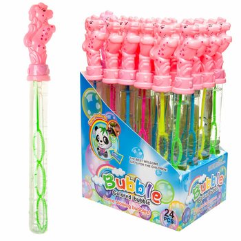 Tubo de Bolhas de Sabão Cavalo 25 cm em Expositor (24 un.)