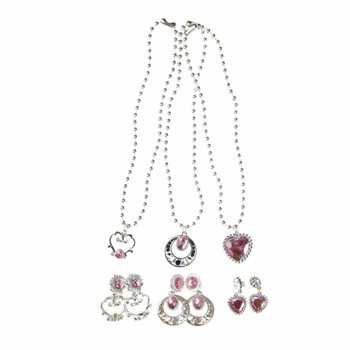 Conjunto de Colar e Brincos de Princesa (36 unidades)