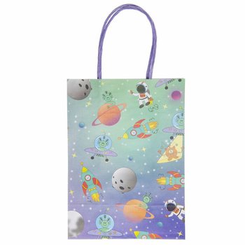 Sacos de Presente de Papel Espa&ccedil;o - 12 Unidades
