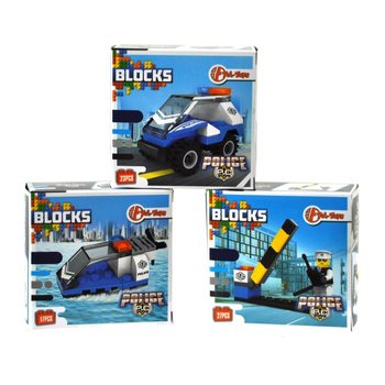 Blocos de Construção Bricks - Série Polícia (11 unid.)
