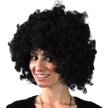 Peruca Afro Preta (5 un.) - Revenda Artigos de Festa