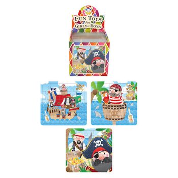 Puzzle de Piratas 13 x 12 cm em Expositor (108 unid.)