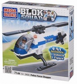 HELICÓPTERO DE POLÍCIA MEGABLOKS BLOK SQUAD - 2433 (1 un.)