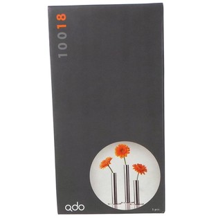 QDO - Jarras em A&ccedil;o Inoxid&aacute;vel para 1 Flor, Conjunto de 3 (1 conj.)