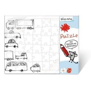 PUZZLE GRANDE PARA COLOREAR (24 un.)