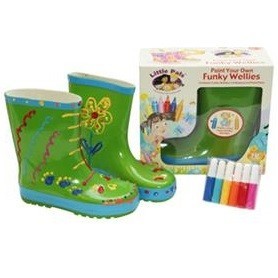 FUNKY WELLIES - PINTA AS TUAS PR&Oacute;PRIAS GALOCHAS - VERDE / TAMANHO: 30