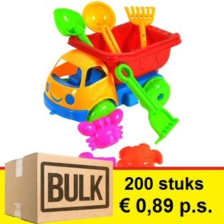 ***OFERTA REVENDA*** CONJUNTO DE PRAIA COM CAMI&Atilde;O DE BRINQUEDO 17 CM (200 un.)