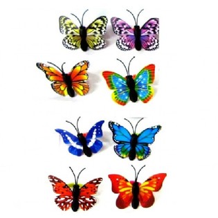 An&eacute;is de Borboleta para Crian&ccedil;as (48 un.)