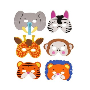 MIX M&Aacute;SCARAS DE ANIMAIS EM ESPUMA (24 un.)