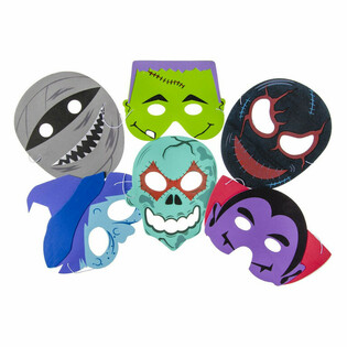 Mix de M&aacute;scaras de Espuma Assustadoras (60 unidades)