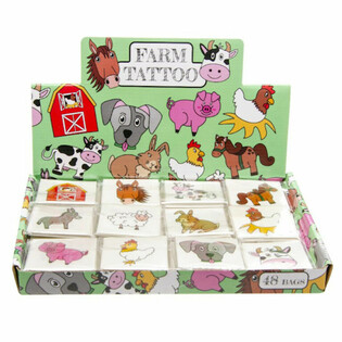 Tatuagens Tempor&aacute;rias Divertidas - Quinta (Expositor com 48 packs x 12 tat.)